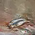Krzysztof Tracz, Fish, Oil painting - canvas, 50 x 40
