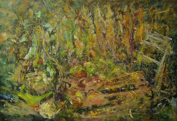 Eryk Maler, Aladdins Lampe - Wein, Ölbild - Leinwand, 120 x 80