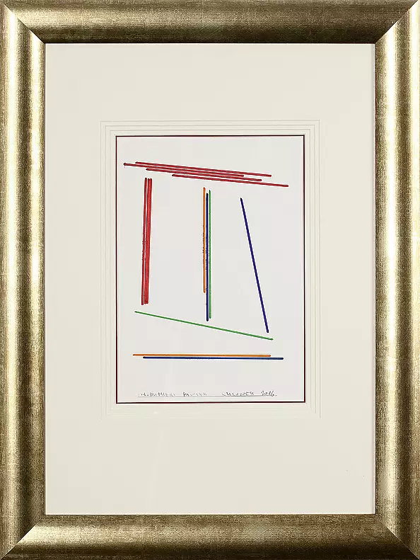 Włodzimierz Pawlak - Drawing with a felt-tip pen