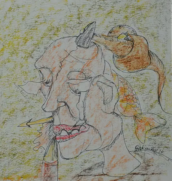 Krzysztof Bobrowski - A drawing from the time of the pandemic 2