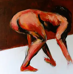 Maciej Biberstein, ритуал, Акрилова картина - холст, 150 x 110