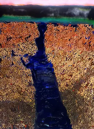   - The river in the gold field