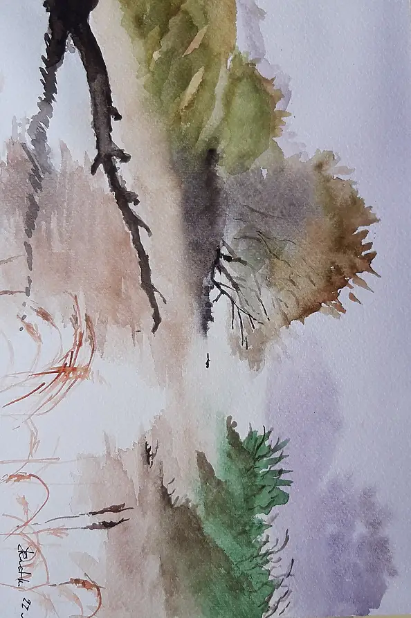 Zdzisław Rutkowski - Fiume nella nebbia