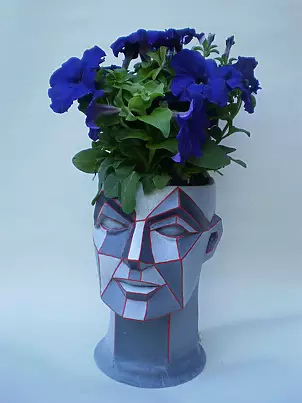   - Sculpture Tin lumberjack