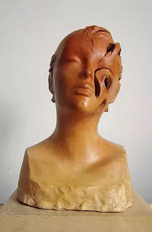 Krzysztof Śliwka - Rzeźba Głowa ażurowa 2