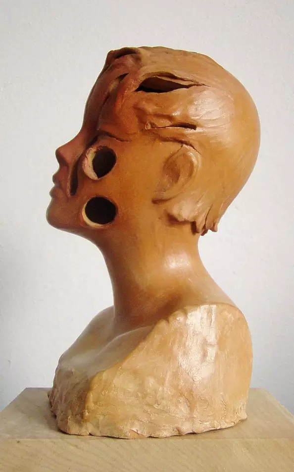 Krzysztof Śliwka - Rzeźba Głowa ażurowa 2