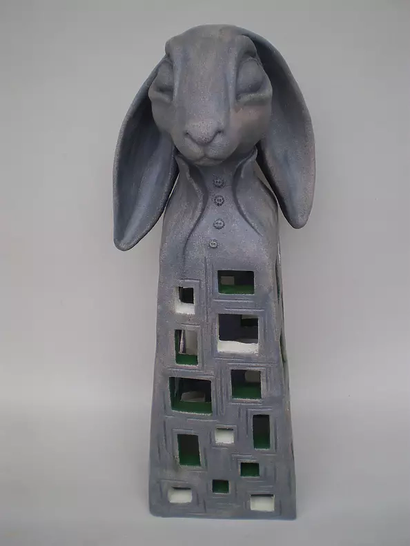 Dominika Rumińska - Sculpture. Rabbit lamp