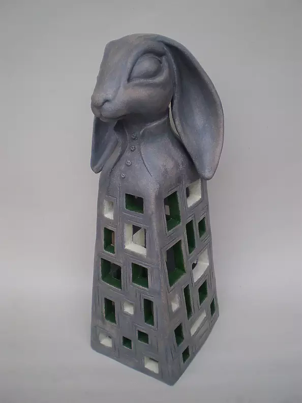 Dominika Rumińska - Sculpture. Rabbit lamp