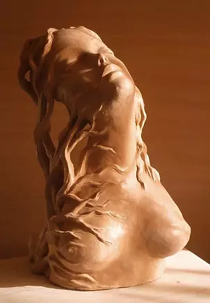   - Ceramics sculpture "Female nude"
