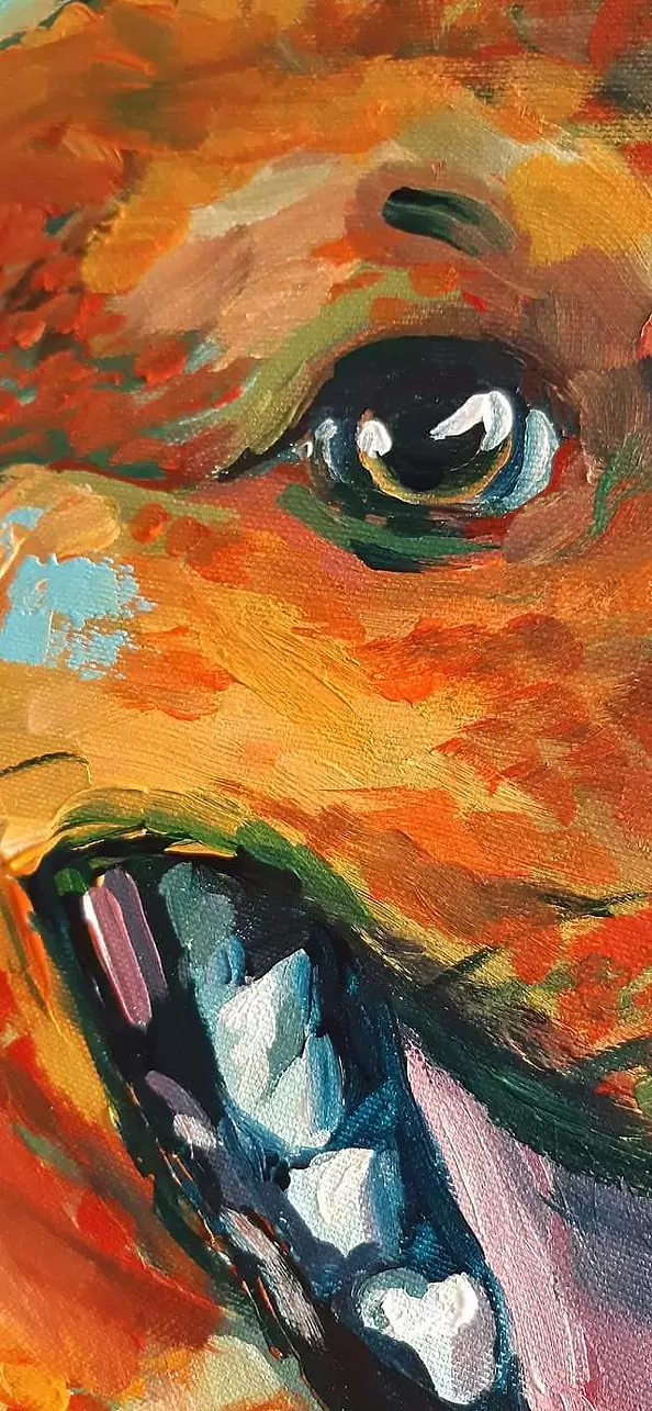 Katarzyna Kozłowska - "Roll the ball" 55x55cm