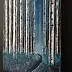 Dariusz Franciszek Różyc, SAKKAKU series ''Birches'', Acrylic painting - canvas, 20 x 30