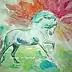 ART DOROTHEAH - SATH - Expression d'un étalon cheval andalou, tableau