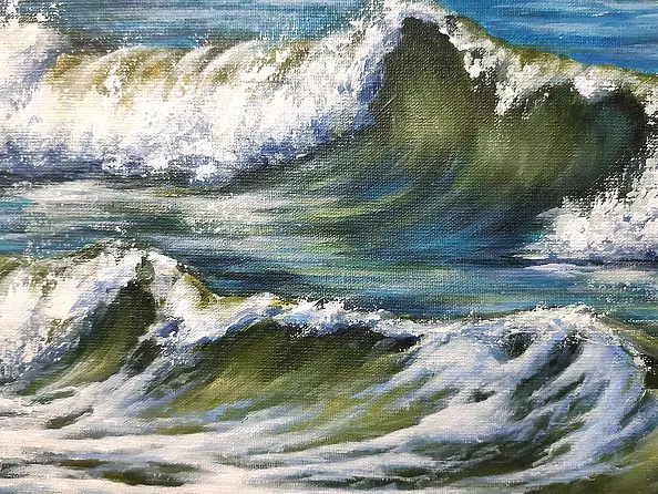 Yana Yeremenko - "SEA",acrylic painting, seascape