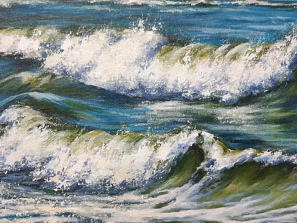 Yana Yeremenko - "SEA",acrylic painting, seascape