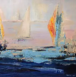 Malina Kokoszczyńska, Я SEN, Акрилова картина - картон/цупкий картон, 70 x 50