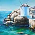 Yana Yeremenko - "SERENITY", GREEK LANDSCAPE, ACRYLIC PAINTING