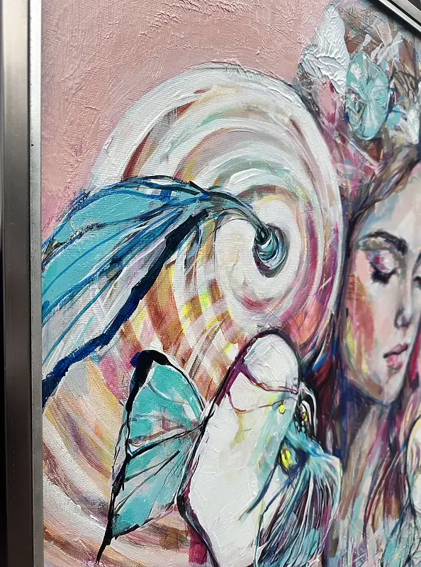 Sylwia Kalinowska, SIŁA TWOJEJ WOLI, Obraz akrylowy - płótno, 100 x 100