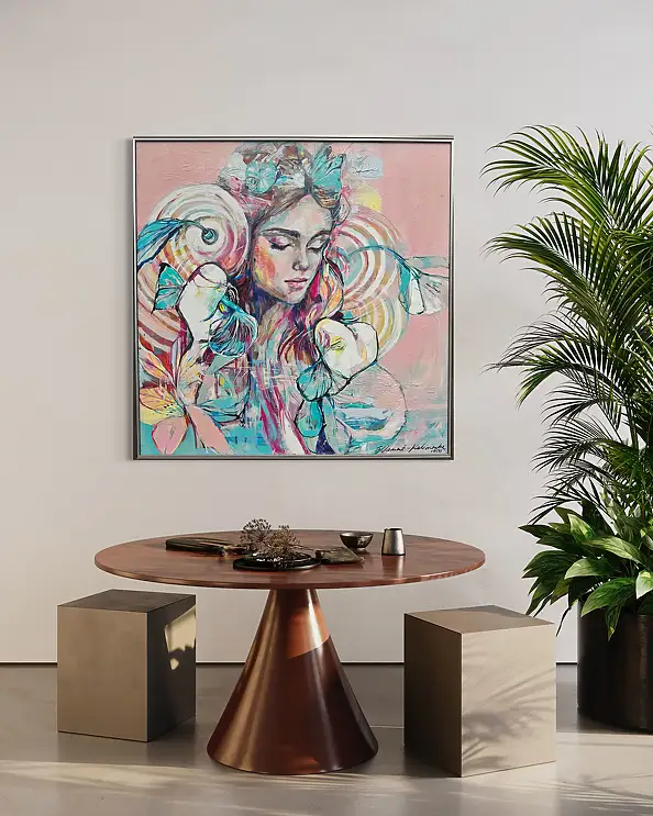 Sylwia Kalinowska, SIŁA TWOJEJ WOLI, Obraz akrylowy - płótno, 100 x 100