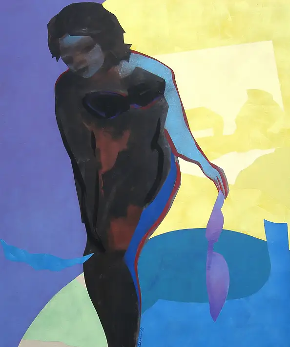 Włodek Warulik, SKUPIONA, Obraz akrylowy - płótno, 110 x 130