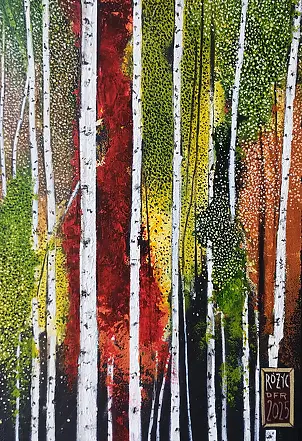 Dariusz Franciszek Różyc - ''SOMETHING BEHIND THE BIRCHES'' ''Birches'' series