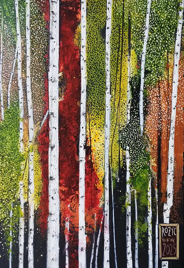 Dariusz Franciszek Różyc - ''SOMETHING BEHIND THE BIRCHES'' ''Birches'' series