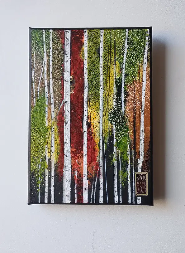 Dariusz Franciszek Różyc - ''SOMETHING BEHIND THE BIRCHES'' ''Birches'' series