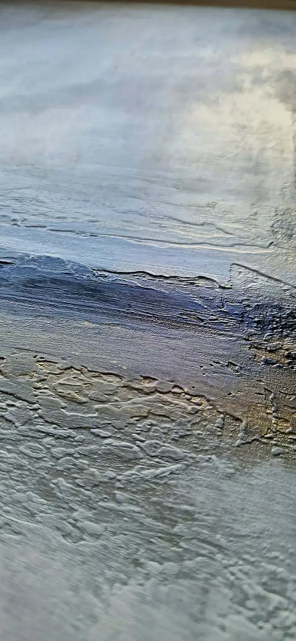 Dorie Ann, SOPOT 03 MEERESLANDSCHAFT, Acrylgemälde, Mischtechniken - Leinwand, 60 x 60