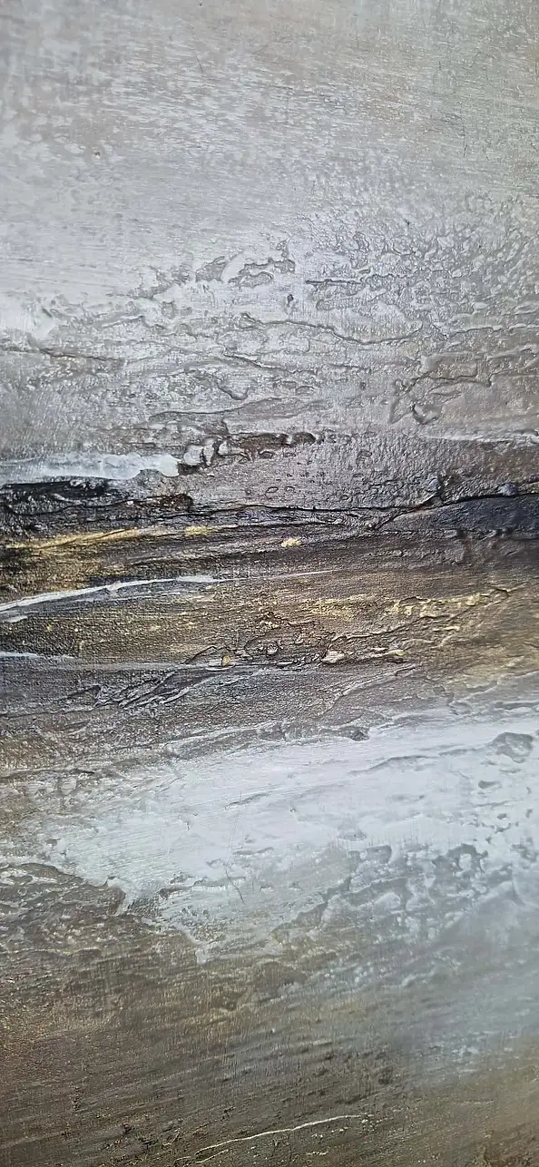 Dorie Ann, SOPOT 03 MEERESLANDSCHAFT, Acrylgemälde, Mischtechniken - Leinwand, 60 x 60