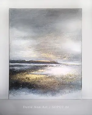 Dorie Ann, SOPOT 04 abstrakte Landschaft, Weitere, Acrylgemälde, Mischtechniken - Leinwand, 40 x 50