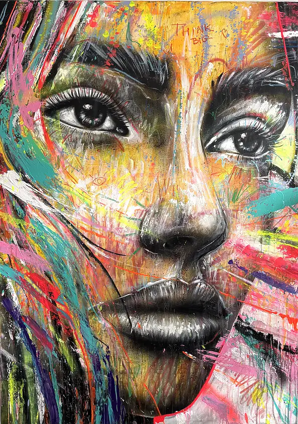 Szymon Hołubowski, , Acrylic painting, Mixed media - , 100 x 140