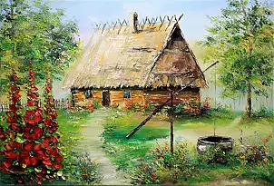 Radosław Popek - OLD COTTAGE WITH MALWAS