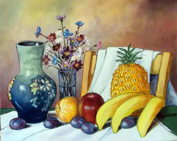 Zenon Różycki - STILL LIFE WITH FRUIT