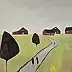 Mariusz Makuła, АМБАРЫ, Масляная картина - холст, 48 x 100