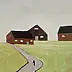 Mariusz Makuła, АМБАРЫ, Масляная картина - холст, 48 x 100