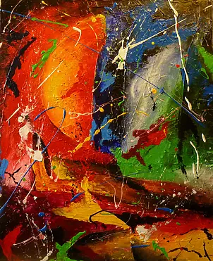 Michał Lenartowicz - SUNBRUST - obraz olejno-akrylowy 56x46cm