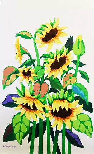 Zenon Różycki - SUNFLOWERS