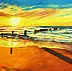 Zenon Różycki - SUNSET AT THE SEASHORE