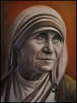 Damian Gierlach - HOLY Mother Teresa of Calcutta oil painting GIERLACH
