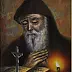 Damian Gierlach - HOLY PRAYER Charbel portrait oil painting GIERLACH