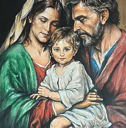 Andrzej Myśliwiec, Святое Семейство, Масляная картина - холст, 90 x 110