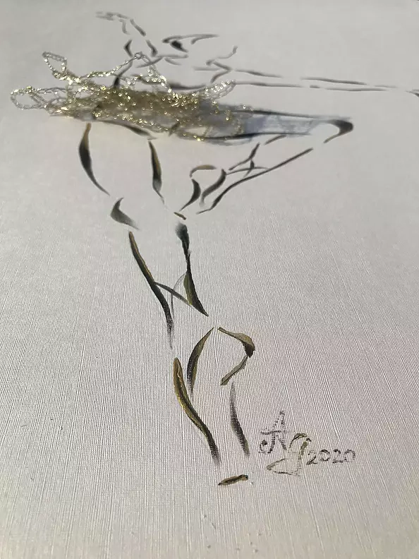 Anna Godlewska - SYLFIDA nr 3 w złotym tu-tu