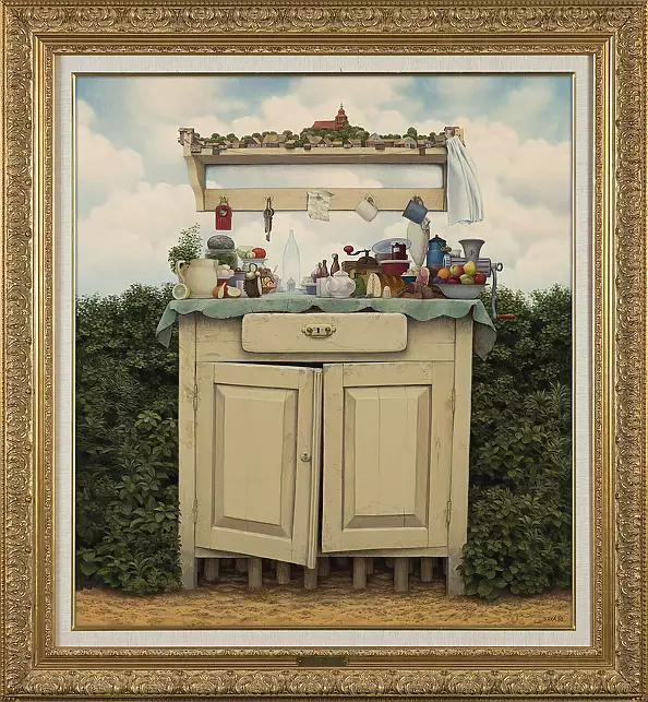 Jacek Yerka - SZAFKARNIA, rok 1990