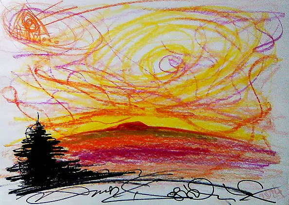 Janusz Wosiek - SAFFRON FEERIA AND BLACK SPRUCE