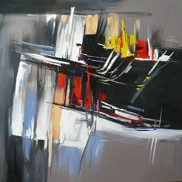 Dorota Łaz - SZARA ABSTRAKCJA 2