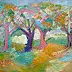 Anna Skowronek - Orchard oil painting on canvas
