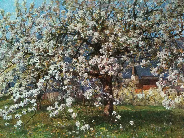 Marek Kubski - Sad wiosną.