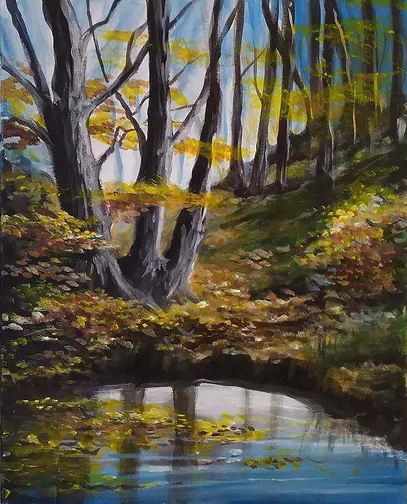 Ryszard Niedźwiedzki - A pond in the woods