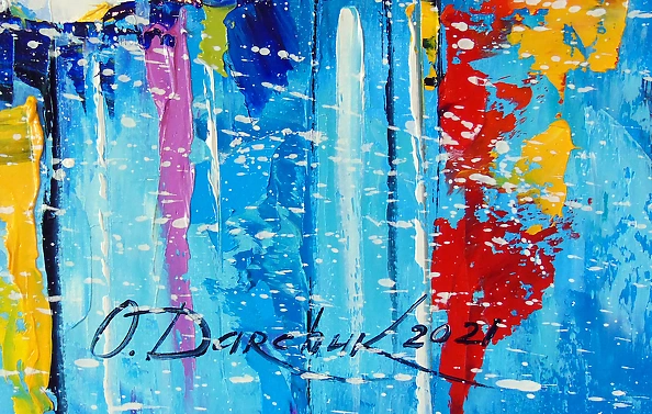 Olha Darchuk - Sailboats by the pier