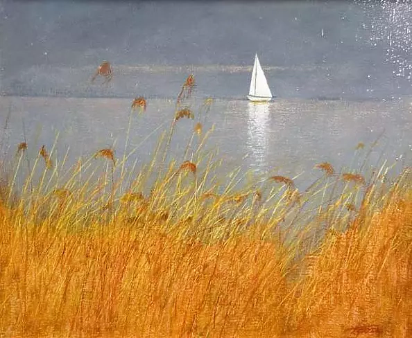 Tadeusz Gazda - Żaglówka i trawy