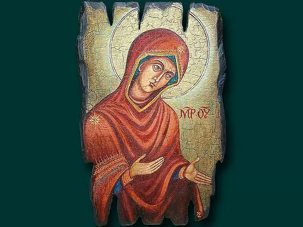 Tadeusz Zieliński - Icon - Saint Mary